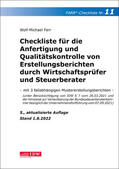 Farr |  Checkliste 11 für die Anfertigung und Qualitätskontrolle von Erstellungsberichten durch Wirtschaftsprüfer und Steuerberater | Buch |  Sack Fachmedien