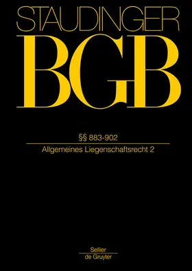Gursky |  Staudinger Kommentar zum BGB §§ 883-902 | Buch |  Sack Fachmedien