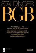 Magnus / Winkler von Mohrenfels / Hausmann |  Staudingers Kommentar BGB Art 11-29 Rom I-VO | Buch |  Sack Fachmedien