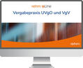 Ley / Altus / Wankmüller |  Vergabepraxis UVgO und VgV online | Datenbank |  Sack Fachmedien