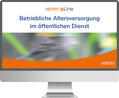Breier / Berger / Dassau |  Betriebliche Altersversorgung im öffentlichen Dienst Online | Datenbank |  Sack Fachmedien