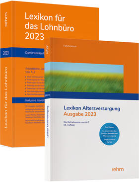 Schönfeld / Plenker / Schaffhausen | Buchpaket Lexikon für das Lohnbüro und Lexikon Altersversorgung 2023 | Buch | sack.de