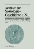 Klingemann / Neumann / Rehberg |  Jahrbuch für Soziologiegeschichte 1991 | Buch |  Sack Fachmedien