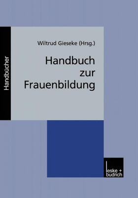 Gieseke | Handbuch zur Frauenbildung | Buch | sack.de