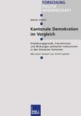 Vatter |  Kantonale Demokratien im Vergleich | Buch |  Sack Fachmedien