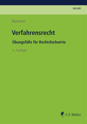 Natterer | Verfahrensrecht | Buch | sack.de