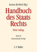 Isensee / Becker / Kirchhof |  Handbuch des Staatsrechts. Band XI | Buch |  Sack Fachmedien