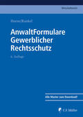 Hoene / Runkel |  AnwaltFormulare Gewerblicher Rechtsschutz | Buch |  Sack Fachmedien