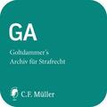 Asholt / Engländer / Hettinger |  GA  - Goltdammer's Archiv für Strafrecht online | Datenbank |  Sack Fachmedien