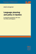 Leimgruber |  Language planning and policy in Quebec | eBook | Sack Fachmedien