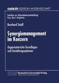 Steidl |  Synergiemanagement im Konzern | Buch |  Sack Fachmedien