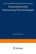 Schätzer |  Unternehmerische Outsourcing-Entscheidungen | Buch |  Sack Fachmedien