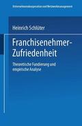 Schlüter |  Franchisenehmer-Zufriedenheit | Buch |  Sack Fachmedien