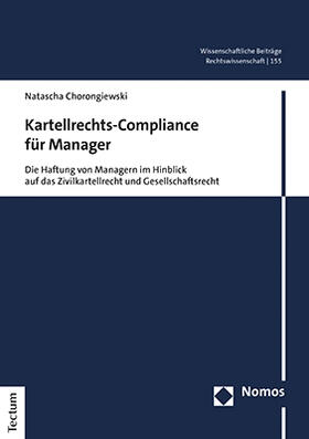 Chorongiewski | Kartellrechts-Compliance für Manager | Buch | sack.de
