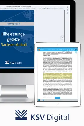 Koehler | Messal  |  Hilfeleistungsgesetze Sachsen-Anhalt (digital) | Datenbank |  Sack Fachmedien
