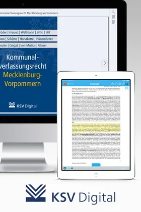 Schröder | Freund | Wellmann |  Kommunalverfassungsrecht Mecklenburg-Vorpommern (digital) | Datenbank |  Sack Fachmedien