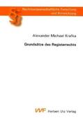 Krafka |  Grundsätze des Registerrechts | Buch |  Sack Fachmedien