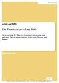 Bolik |  Die Umsatzsteuerreform 1999 | eBook | Sack Fachmedien