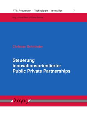 Schminder | Steuerung innovationsorientierter Public Private Partnerships | Buch | sack.de