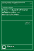Gringmuth |  Gringmuth, C: Einfluss von Budgetrestriktionen auf Wochenplä | Buch |  Sack Fachmedien