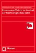 Hartard / Schaffer / Giegrich |  Ressourceneffizienz im Kontext der Nachhaltigkeitsdebatte | Buch |  Sack Fachmedien