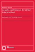 Renzsch |  Renzsch, W: Ausgaberestriktionen der Länder in Deutschland | Buch |  Sack Fachmedien