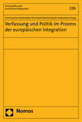 Mestmäcker / Möschel / Nettesheim |  Verfassung und Politik im Prozess der europ. Integration | Buch |  Sack Fachmedien