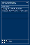 Cramer |  Change of Control-Klauseln im deutschen Unternehmensrecht | Buch |  Sack Fachmedien