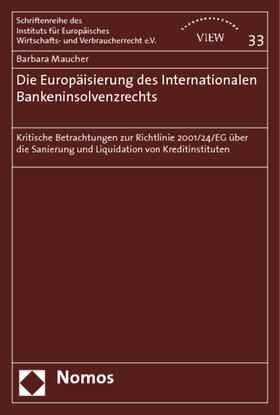 Maucher | Maucher, B: Europ. d. International. Bankeninsolvenzrechts | Buch | sack.de