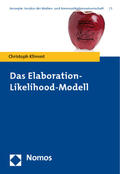 Klimmt |  Das Elaboration-Likelihood-Modell | Buch |  Sack Fachmedien