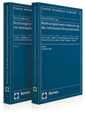 Pfeiffer |  Rechtsvergleich. Unters./Verbraucherinformationsr. 2 Bde | Buch |  Sack Fachmedien