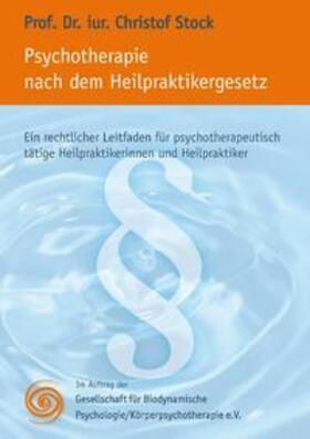 GBP e.v. / Stock | Psychotherapie nach dem Heilpraktikergesetz | Buch | sack.de