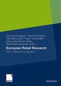 Rudolph / Morschett / Schnedlitz |  European Retail Research 2011, Volume 25 Issue II | Buch |  Sack Fachmedien