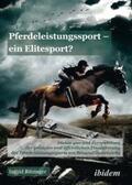 Ritzinger |  Pferdeleistungssport ¿ ein Elitensport? | Buch |  Sack Fachmedien