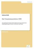 Bolik |  Die Umsatzsteuerreform 1999 | Buch |  Sack Fachmedien