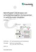 Siebold / Thoma / Hiermaier |  Identifikation und Analyse von sicherheitsbezogenen Komponenten in semi-formalen Modellen. | Buch |  Sack Fachmedien