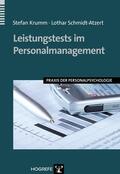 Krumm / Schmidt-Atzert |  Leistungstests im Personalmanagement | eBook | Sack Fachmedien