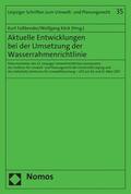 Faßbender / Köck |  Aktuelle Entwicklungen bei der Umsetzung der Wasserrahmenrichtlinie | eBook | Sack Fachmedien