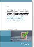 Bosse |  Checklisten Handbuch GmbH-Geschäftsführer | Buch |  Sack Fachmedien