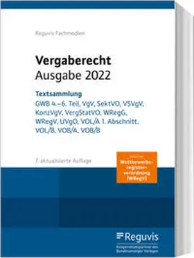  Vergaberecht - Ausgabe 2022 | Buch |  Sack Fachmedien
