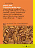 Zack |  Studien zum »Römischen Völkerrecht« | Buch |  Sack Fachmedien