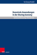 Hindahl |  Dezentrale Anwendungen in der Sharing Economy | Buch |  Sack Fachmedien