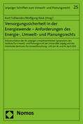 Faßbender / Köck |  Versorgungssicherheit in der Energiewende | Buch |  Sack Fachmedien