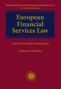 Lehmann / Kumpan |  European Financial Services Law | Buch |  Sack Fachmedien