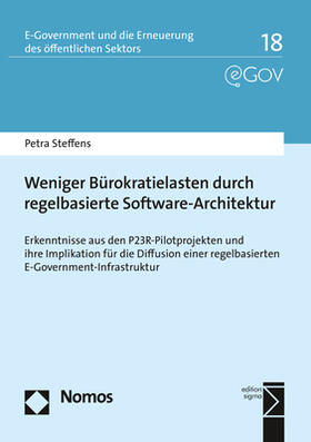 Steffens | Weniger Bürokratielasten durch regelbasierte Software-Architektur | Buch | sack.de
