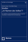 Kaspar / Walter |  Strafen "im Namen des Volkes"? | Buch |  Sack Fachmedien