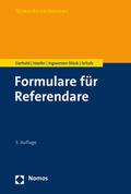 Gerhold / Hoefer / Ingwersen-Stück |  Formulare für Referendare | Buch |  Sack Fachmedien