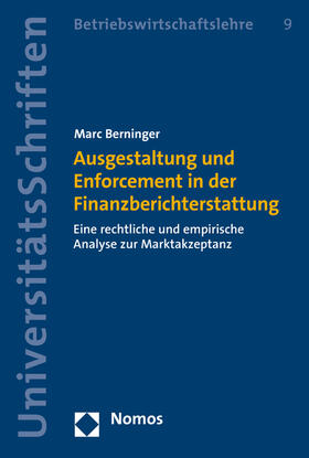 Berninger | Ausgestaltung und Enforcement in der Finanzberichterstattung | Buch | sack.de