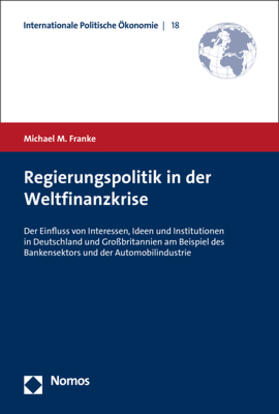 Franke | Regierungspolitik in der Weltfinanzkrise | Buch | sack.de