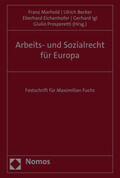 Marhold / Becker / Eichenhofer |  Arbeits- und Sozialrecht für Europa | Buch |  Sack Fachmedien